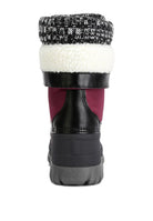 Knitted Collar Lace Up Boots - ElegantAlpha®