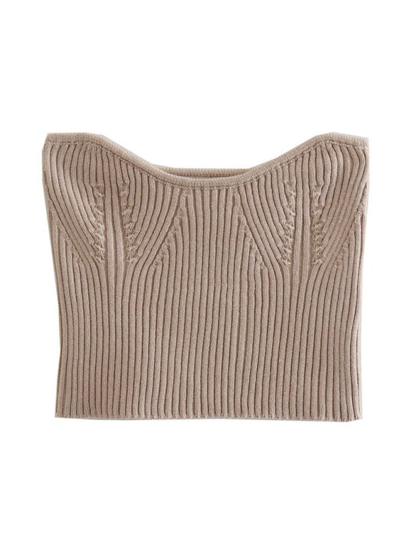 Knitted Sleeves plus Tube Top -Two-piece Set - ElegantAlpha®