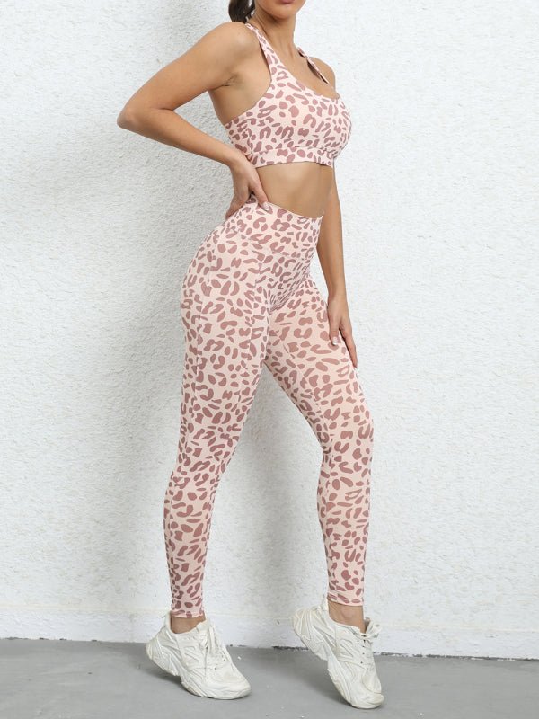 Leopard print beautiful sports suit - ElegantAlpha®