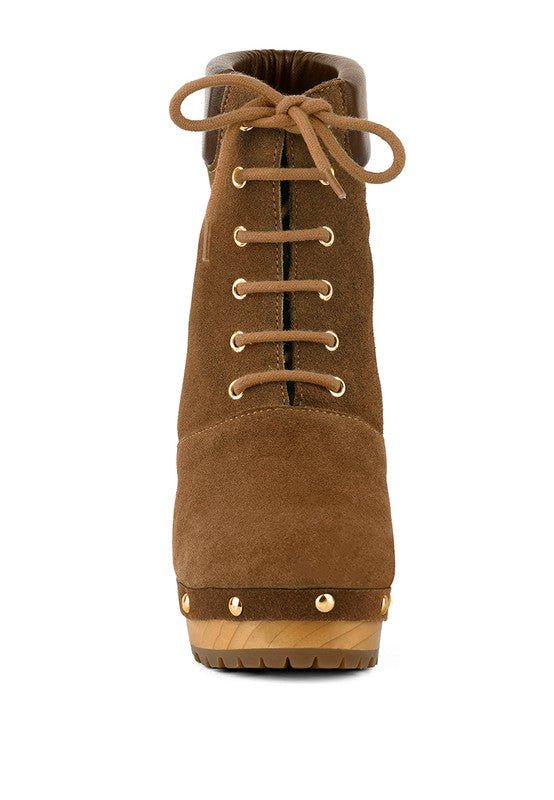 MAAYA Handcrafted Collared Suede Boot - ElegantAlpha®