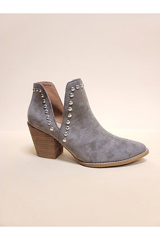 MISTY-106-STUD ANKLE BOOTIES - ElegantAlpha®