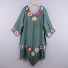 Cotton Fringe Cover-up Dress - ElegantAlpha®