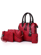 New Retro Mother-in-Chief Handbag Four-Piece Set - ElegantAlpha®