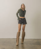 OUT WEST - Knee-High Fringe Boots - ElegantAlpha®