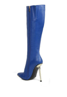 Pointed Heel Calf Boots - ElegantAlpha®