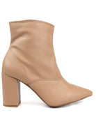 Pointed Toe Bootie with a Block Heel - ElegantAlpha®