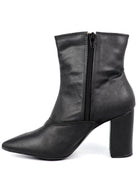 Pointed Toe Bootie with a Block Heel - ElegantAlpha®