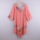 Cotton Fringe Cover-up Dress - ElegantAlpha®