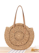 Round shoulder straw woven bag - ElegantAlpha®