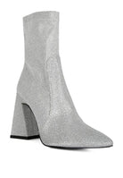 Shimmer Block Heeled Ankle Boots - ElegantAlpha®