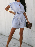 Short Sleeve Romper - ElegantAlpha