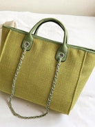 Single shoulder diagonal chain tote bag - ElegantAlpha®