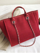 Single shoulder diagonal chain tote bag - ElegantAlpha®