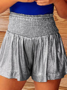 Smocked Pull-on Glitter Shorts - ElegantAlpha®