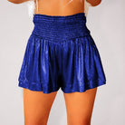 Smocked Pull-on Glitter Shorts - ElegantAlpha®