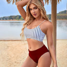 Stripe Print Bikini - ElegantAlpha®