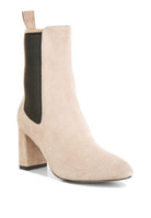 Suede High Ankle Chel Boots - ElegantAlpha®