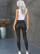 Texture Print Tight High Waist Pants - ElegantAlpha®