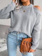 Thick Knit Loose Fit Wool Sweater - ElegantAlpha®