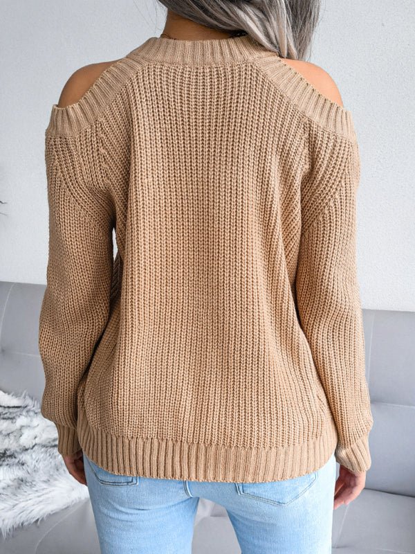 Thick Knit Loose Fit Wool Sweater - ElegantAlpha®