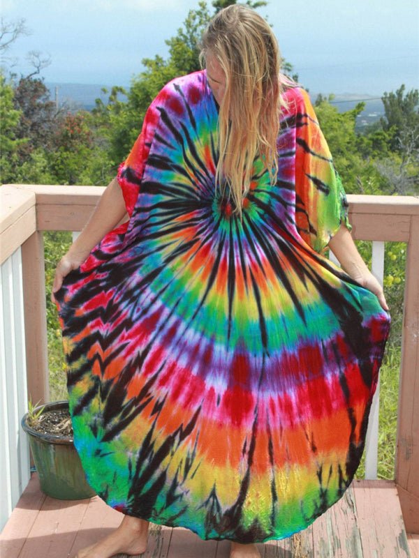 Tie Dye Cover-up Caftan - ElegantAlpha®