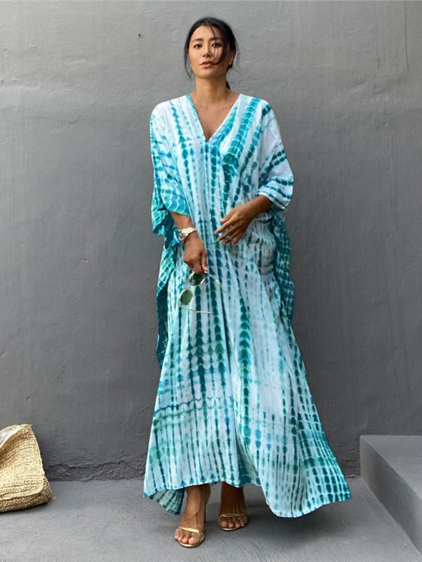 Tie Dye Cover-up Caftan - ElegantAlpha®