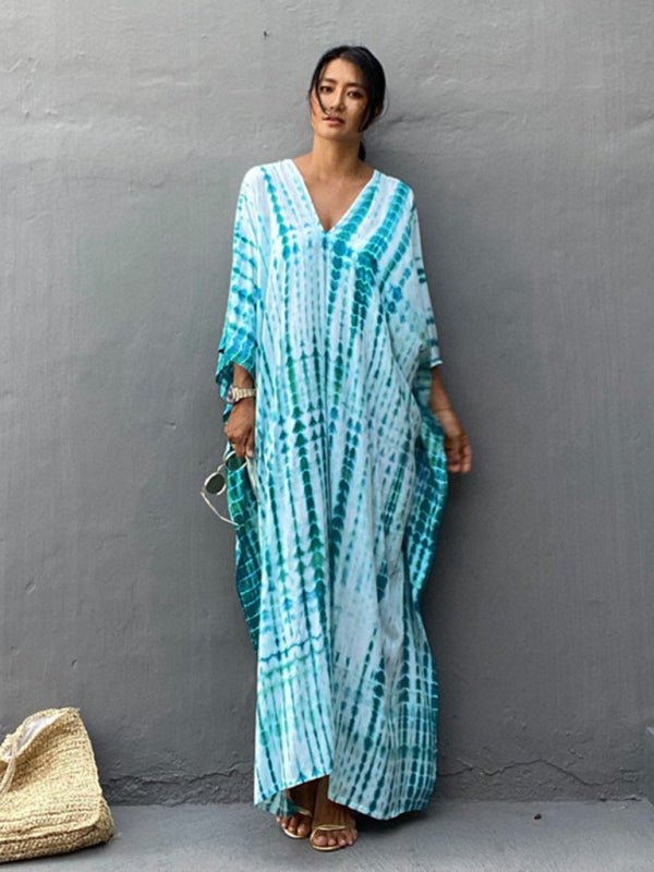 Tie Dye Cover-up Caftan - ElegantAlpha®