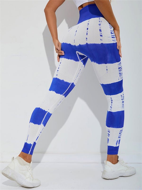 Tie Dye High Waist Fitness Pants - ElegantAlpha®