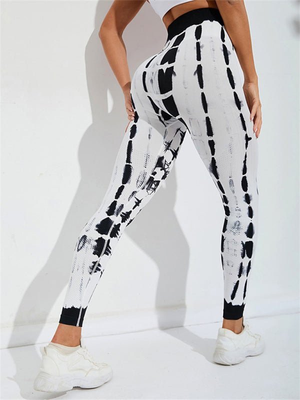 Tie Dye High Waist Fitness Pants - ElegantAlpha®