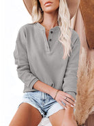 V-neck Long-sleeved Top - ElegantAlpha®