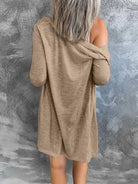 V Neck Longline Cardigan - ElegantAlpha®