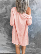 V Neck Longline Cardigan - ElegantAlpha®