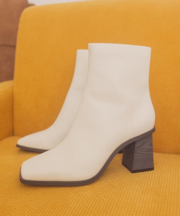 Vera - Square Toe Ankle Boots - ElegantAlpha®