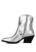 Wales Metallic Faux Leather Bootie - ElegantAlpha®