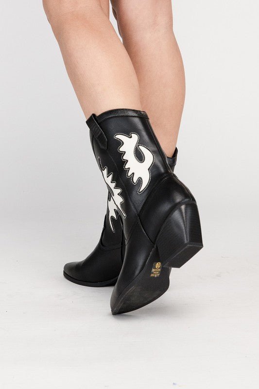 Western High Ankle Boots - ElegantAlpha®