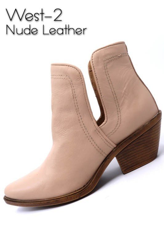 Western Style Cut Out Booties - ElegantAlpha®