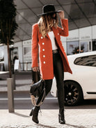 Winter long sleeve woolen coat - ElegantAlpha®