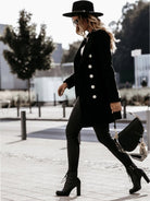 Winter long sleeve woolen coat - ElegantAlpha®