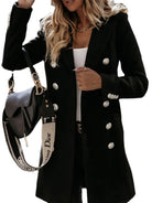 Winter long sleeve woolen coat - ElegantAlpha®