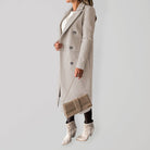 Women’s Classy Business Casual Overcoat With Button Fastens And Front Pockets - ElegantAlpha®