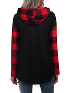 Women’s Combo Color Plaid Hoodie - ElegantAlpha®