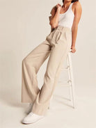 Women's high waist wide-leg pants - ElegantAlpha®