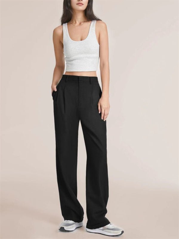 Women's high waist wide-leg pants - ElegantAlpha®