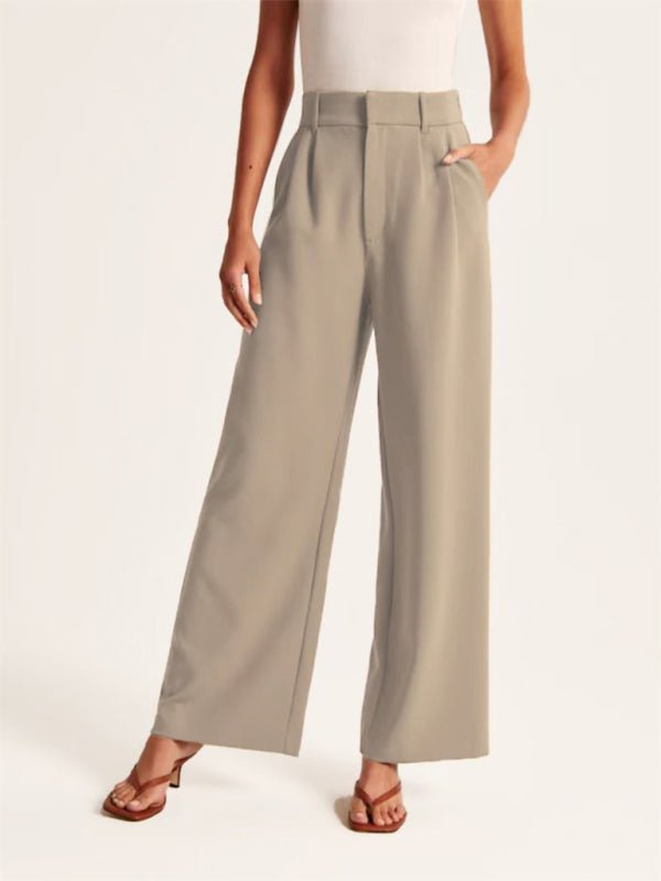 Women's high waist wide-leg pants - ElegantAlpha®