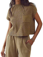 Women's Knitted Pullover Vest - ElegantAlpha