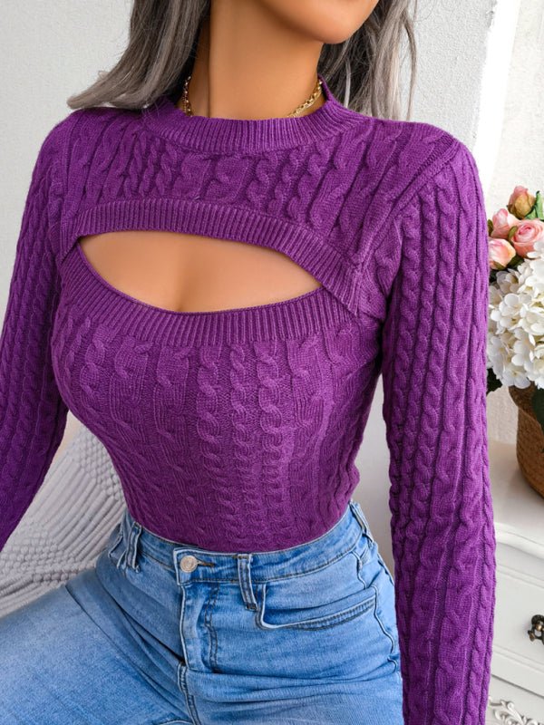 Women's long sleeve sweater - ElegantAlpha®