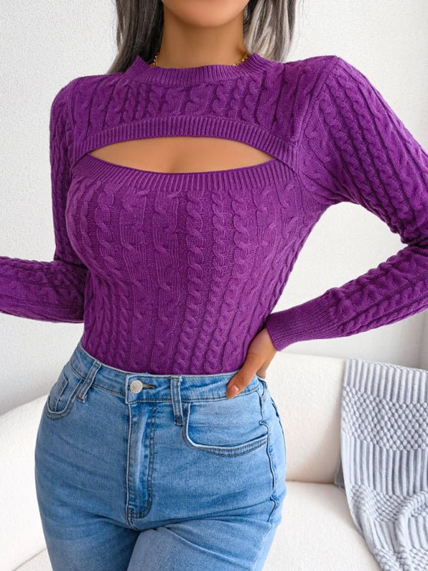 Women's long sleeve sweater - ElegantAlpha®