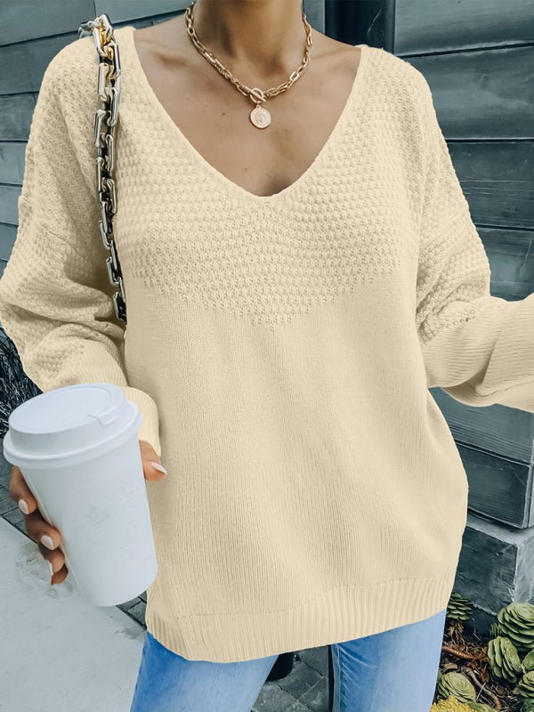 Women's long sleeved sweater - ElegantAlpha®