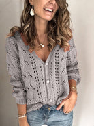 Women's Multi Block Knit Cardigan - ElegantAlpha®