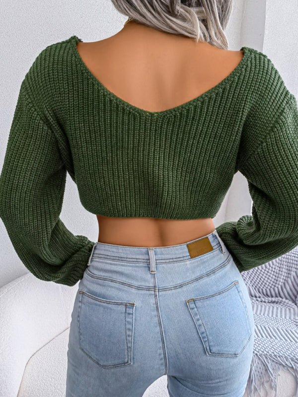 Women's Navel Knitted Sweater - ElegantAlpha®